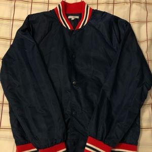 Varsity Style Bomber Jacket